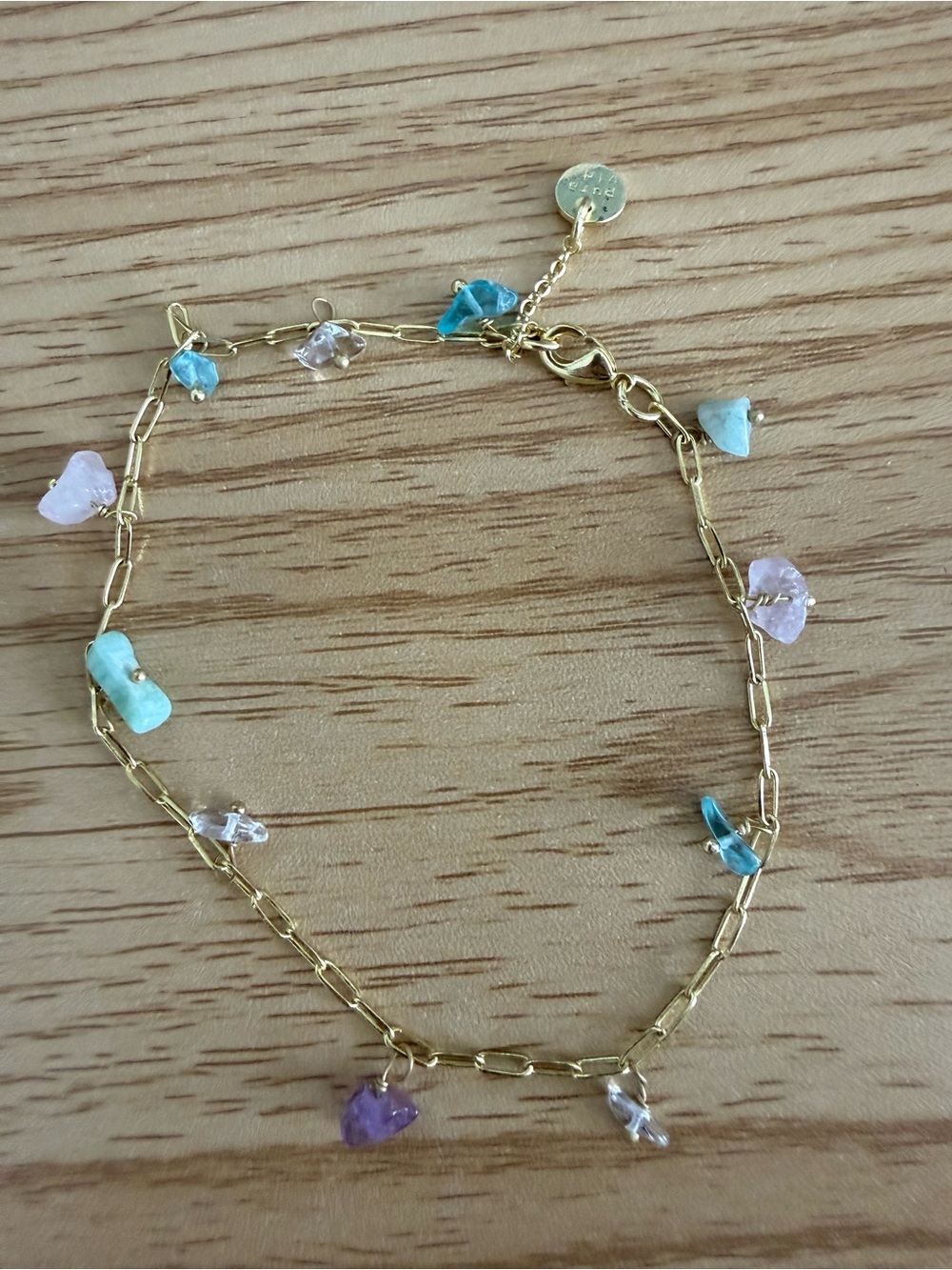 Pura Vida, Gemstone Anklet NWOT!